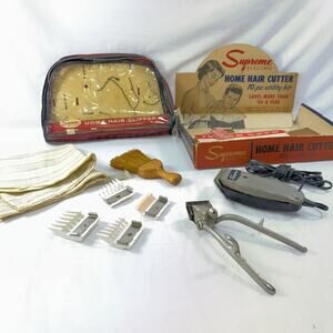 Vintage Supreme Super Electric Home Hair Cutting Kit ‘For Parts Or Repair’